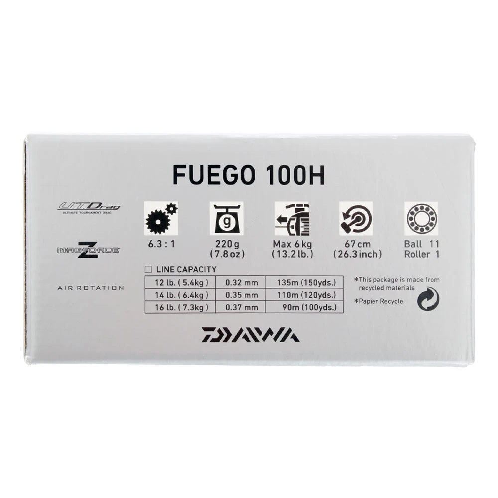 Daiwa Fuego CT 100H Baitcaster Reel 4 Daiwa Fuego CT 100H Baitcaster Reel - Image 2