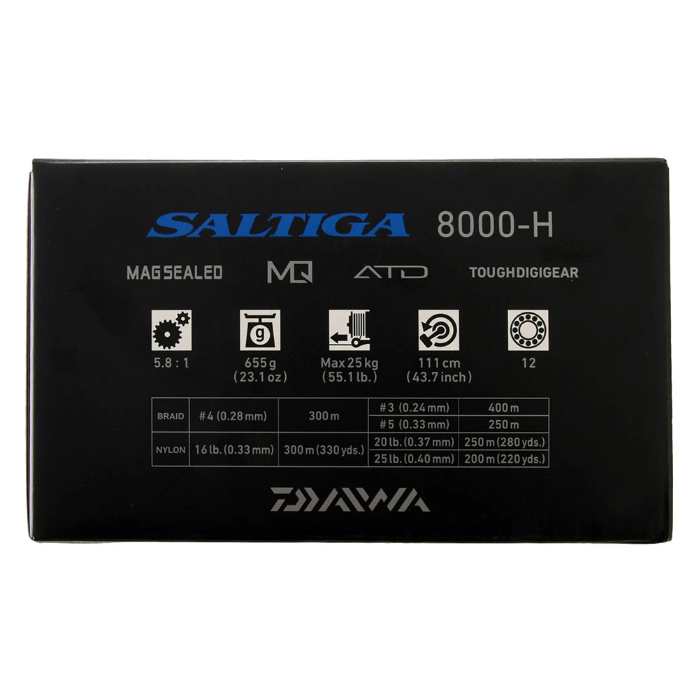 Daiwa 20 Saltiga 8000-H Spinning Reel 5 Daiwa 20 Saltiga 8000-H Spinning Reel - Image 3