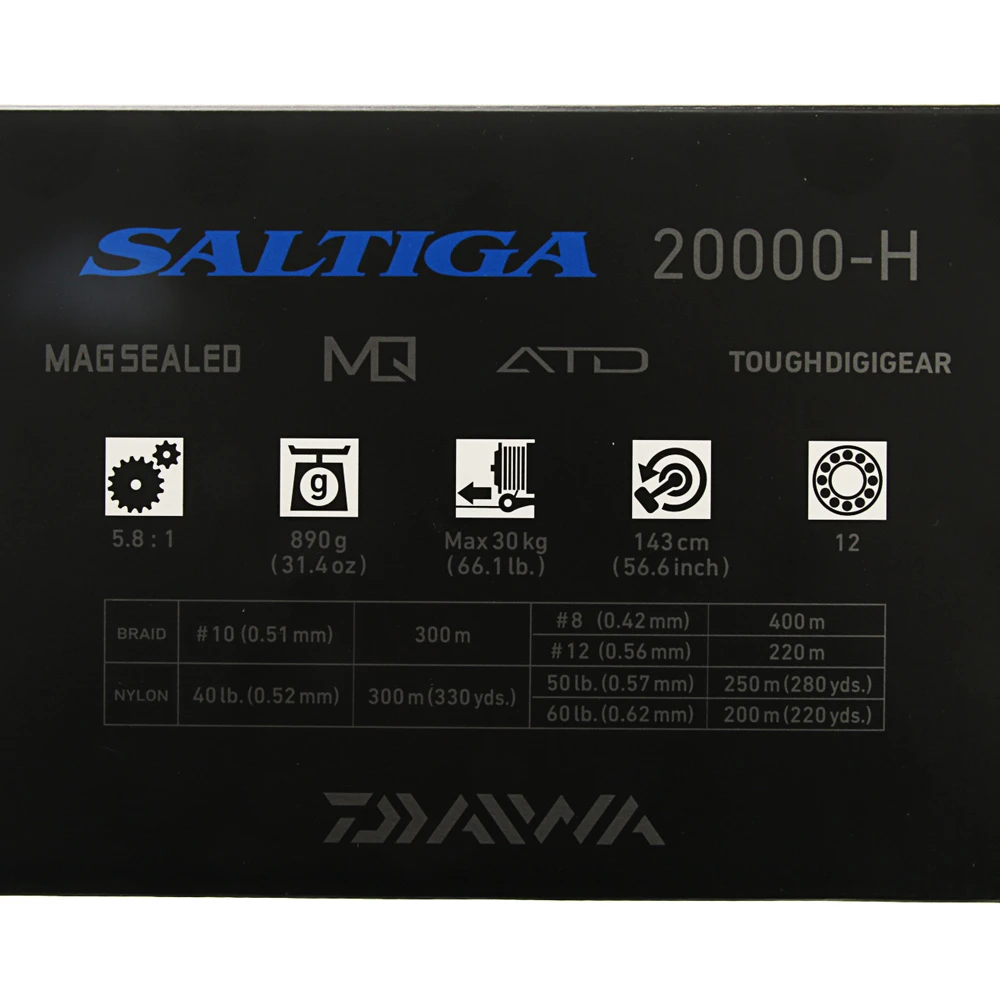 Daiwa 20 Saltiga (G) 20000-H Spinning Reel 4 Daiwa 20 Saltiga (G) 20000-H Spinning Reel - Image 2