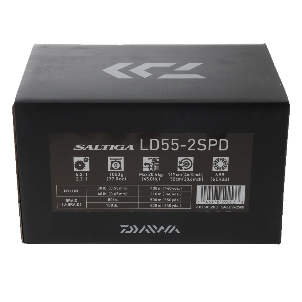Daiwa 20 Saltiga LD55 2-Speed Lever Drag Game Reel 3 Daiwa 20 Saltiga LD55 2-Speed Lever Drag Game Reel