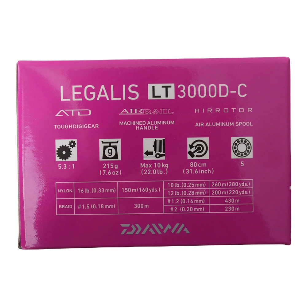 Daiwa 20 Legalis LT 3000D-C Light Spinning Reel 4 Daiwa 20 Legalis LT 3000D-C Light Spinning Reel - Image 2