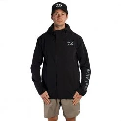 Daiwa D-Vec Mens Windbreaker Black -Deals Catch And Reel Store 178980 9 n y