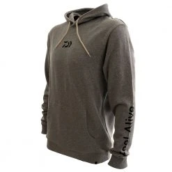 Daiwa D-Vec Mens Hoodie Grey Marle