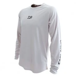 Daiwa D-Vec UPF Mens Long Sleeve Fishing Shirt Grey