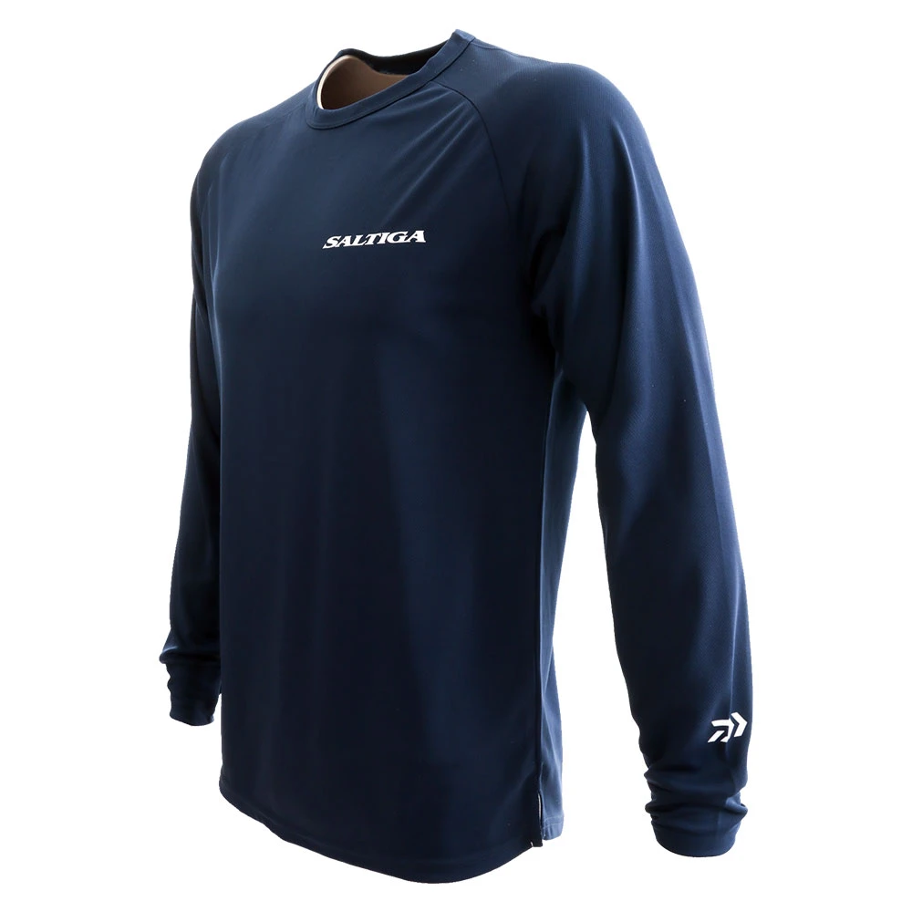 Daiwa Saltiga UPF Mens Long Sleeve Fishing Shirt Navy 3 Daiwa Saltiga UPF Mens Long Sleeve Fishing Shirt Navy