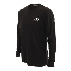 Daiwa Feel Alive Kingfish Mens Long Sleeve Shirt Black