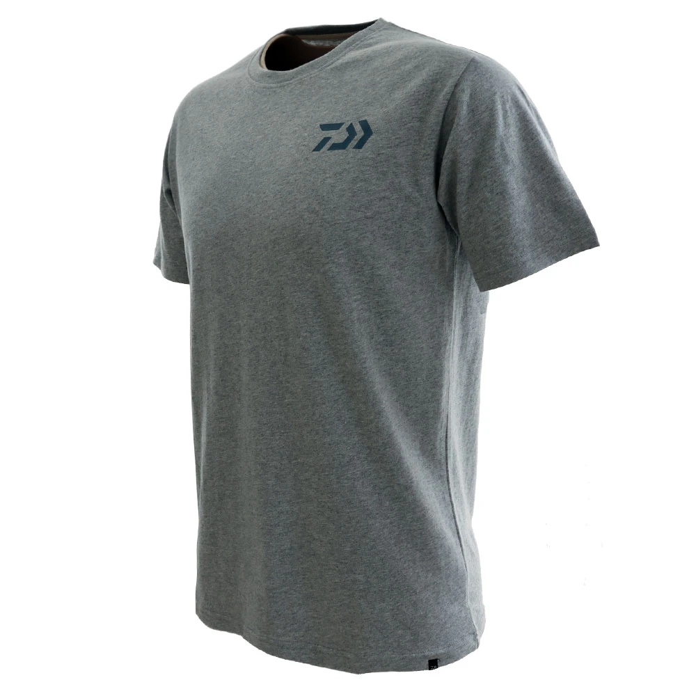Daiwa Feel Alive Snapper Mens T-Shirt Grey Marle 3 Daiwa Feel Alive Snapper Mens T-Shirt Grey Marle