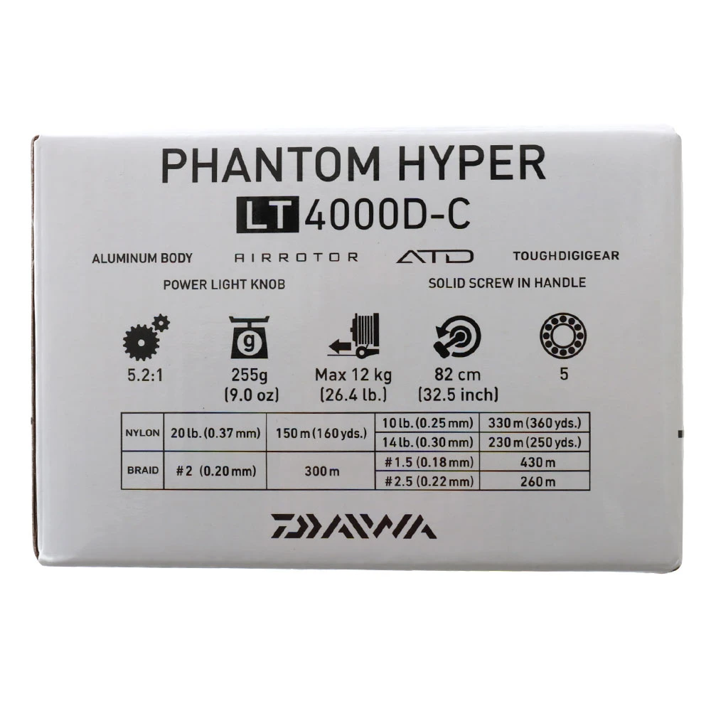 Daiwa Phantom LT 4000D-C Spinning Reel 4 Daiwa Phantom LT 4000D-C Spinning Reel - Image 2