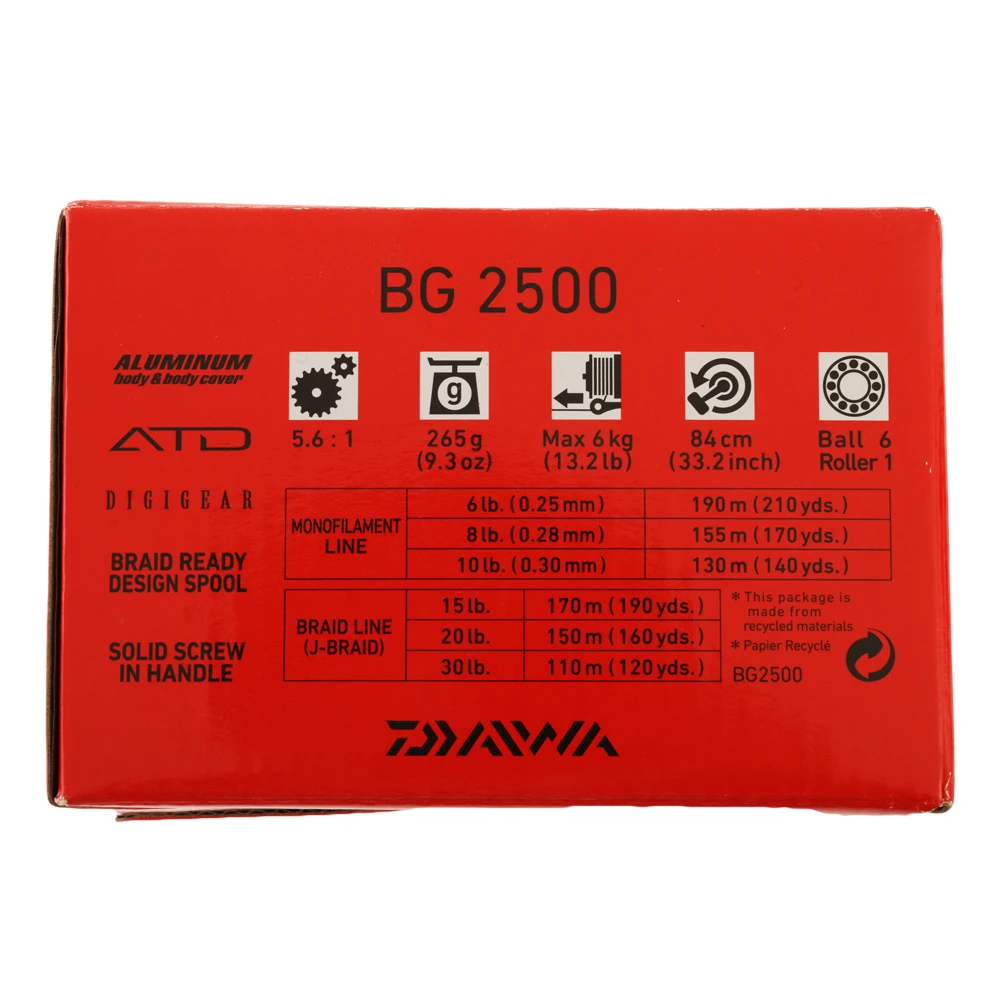 Daiwa BG16 2500 Spinning Reel 4 Daiwa BG16 2500 Spinning Reel - Image 2