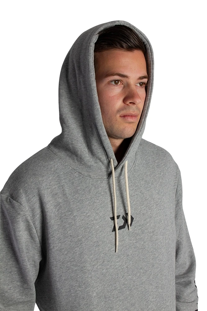 Daiwa D-Vec Mens Hoodie Grey Marle 10 Daiwa D-Vec Mens Hoodie Grey Marle - Image 8