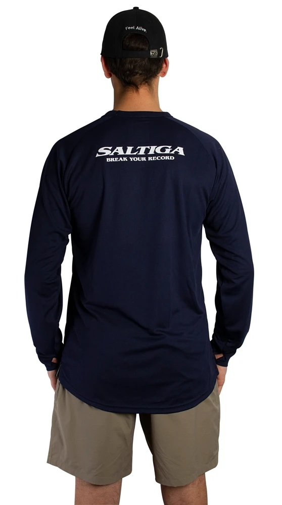 Daiwa Saltiga UPF Mens Long Sleeve Fishing Shirt Navy 6 Daiwa Saltiga UPF Mens Long Sleeve Fishing Shirt Navy - Image 4