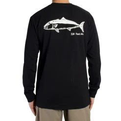 Daiwa Feel Alive Kingfish Mens Long Sleeve Shirt Black -Deals Catch And Reel Store dafacn081bk 3