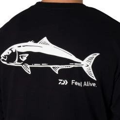 Daiwa Feel Alive Kingfish Mens Long Sleeve Shirt Black -Deals Catch And Reel Store dafacn081bk 5